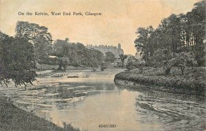 GLASGOW  SCOTLAND UK~ON THE KELVIN-WEST END PARK~PHOTO POSTCARD