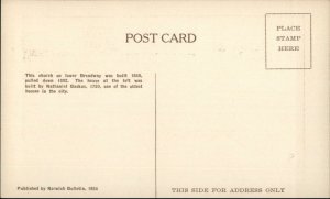 Norwich CT Central Baptist Church Old Postcard