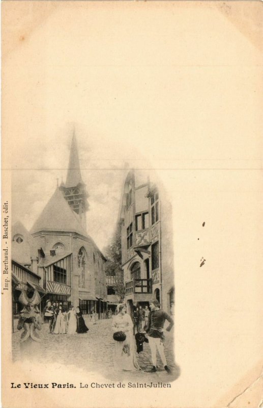 CPA PARIS EXPO 1900 - Le Vieux Paris Le Chevet de St Julien (308134)