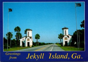 Georgia Jekyll Island Greetings Showing Entrance