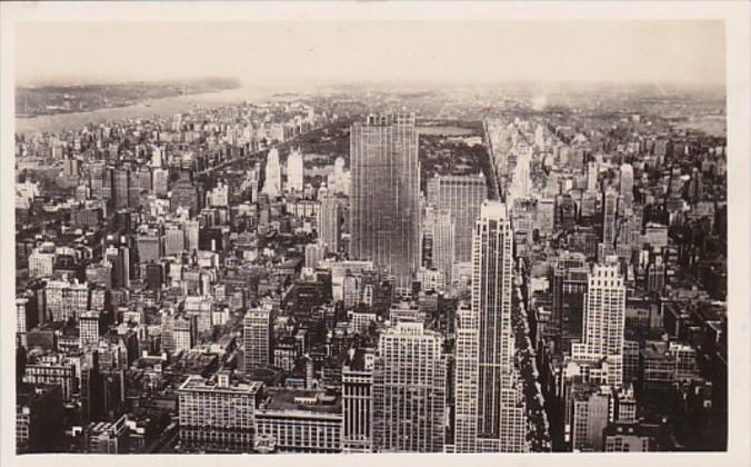 New York City North View From Empire State Building Real Photo