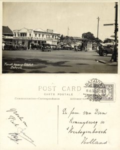 indonesia, JAVA BATAVIA, Tanah Lapang Glodok, Shell Gas Station (1932) RPPC