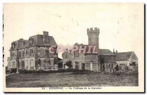 Old Postcard Sissonne Le Chateau de la Garenne