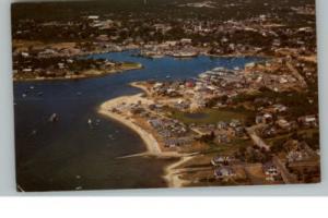 Hyannis Harbor MA Aerial View Postcard