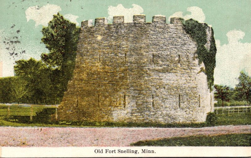 Minnesota St Paul Old Fort Snelling Round Tower 1911