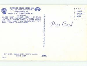 Unused Pre-1980 OLD CARS & CARRIAGE HOUSE MOTEL Watertown New York NY u2611-33