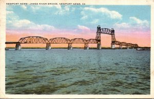 Virginia Newport News The Newport News-James River Bridge 1934