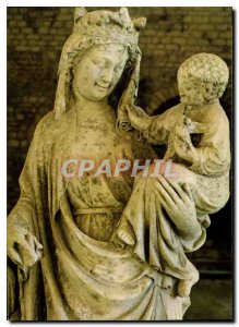 Modern Postcard Fontenay Abbey Virgin