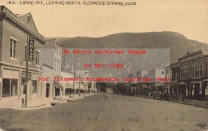 CO, Glenwood Springs, Colorado, Grand Avenue, Looking North, 1921 PM,HHT No 1641