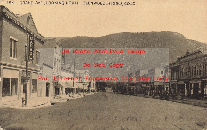 CO, Glenwood Springs, Colorado, Grand Avenue, Looking North, 1921 PM,HHT No 1641