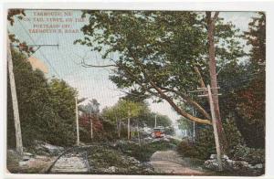 Streetcar Interurban Yarmouth Maine 1910c postcard