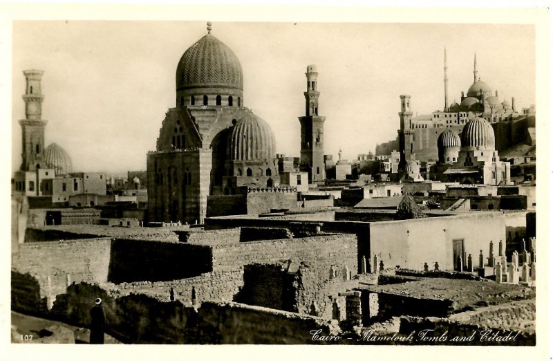 Egypt - Cairo. Mamelouk Tombs & Citadel      *RPPC