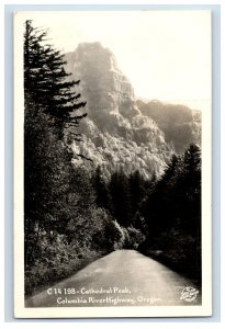 1920's Cathedral Peak Columbia River Highway Oregon Sawyer Real Photo RPPC P165