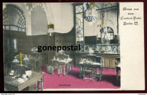 dc1479 - GERMANY Berlin 1900s Gruss aus dem Central Hotel Schreibsaal