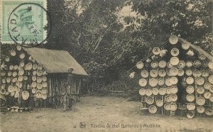 Postcard Belgian CONGO chief Bantandu a Madimba tomb