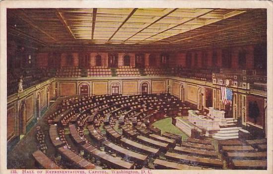 Hall Of Representatives Capitol Washington D C