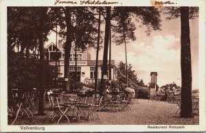 Netherlands Valkenburg Restaurant Rotspark Vintage Postcard C080