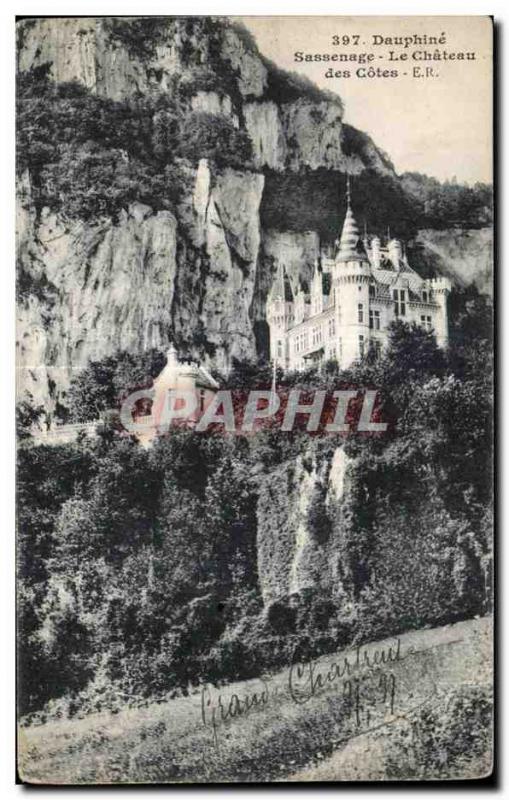 Old Postcard Dauphine Sassenage Le Chateau des Cotes