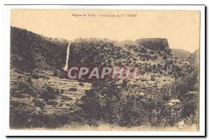 Morocco Old Postcard Tadla Region Waterfall taghoot