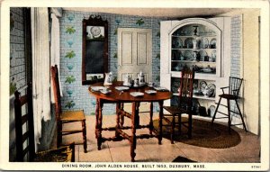 Massachusetts Duxbury John Alden House Dining Room Curteich