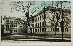 Iowa City Hall of Anatomy and Medical Laboratory to Muscatine Postcard S5