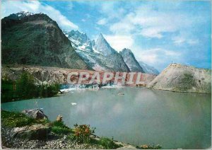 Postcard Modern Courmayeur 1224 m Val veny lago miage 2020