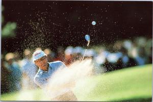 Postcard Pro Golfer on course at Tanglewood Park, Winston-Salem NC
