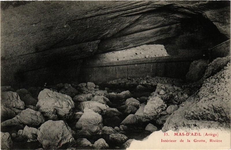 CPA MAS-d'AZIL (Ariege) - Intérieur de la Grotte Riviere (351050)