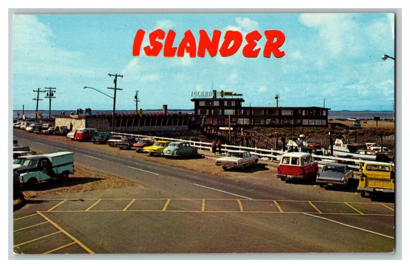 Islander Motel And Charters Westport Washington Vintage Standard View Postcard 