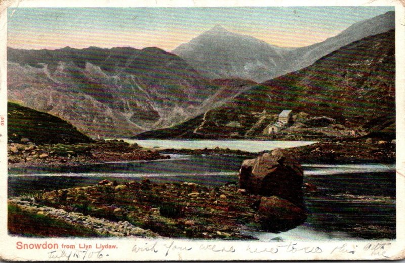 Wales Snowdon From Llyn Llydaw 1906