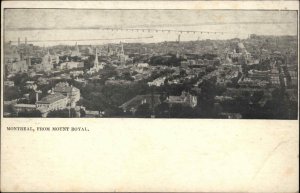 Montreal Quebec Bird's Eye View Vintage Postcard