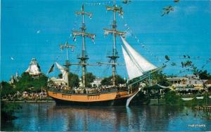 1950s Disneyland Anaheim California Columbia Sailing Ship Frontierland 9445