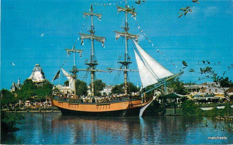 1950s Disneyland Anaheim California Columbia Sailing Ship Frontierland 9445