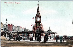 The Aquarium Brighton England Postcard Posted 1908