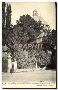 Old Postcard Chambery Tower Arcbives L Entree de la Prefecture