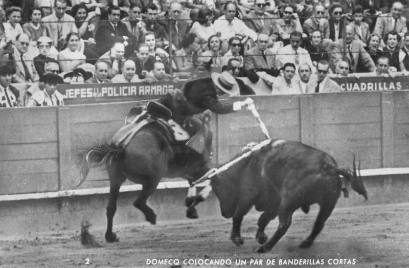 RPPC Domecq Banderillas Cortas Bullfighter Spain ca 1940s Vintage Photo Postcard
