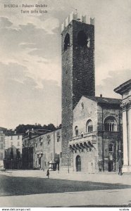 BRESCIA, Lobardia, Italy, 1900-1910s; Palazzo Broletto, Torre Delle Grida