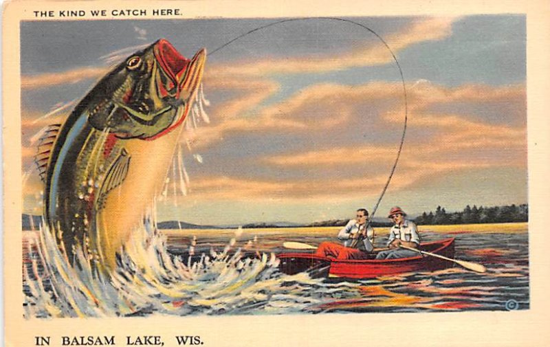 Fishing Balsam Lake, Wisconsin, USA Unused 