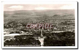 Old Postcard Blick auf Herkules vom Schloss Wihelmshohe und Kassel