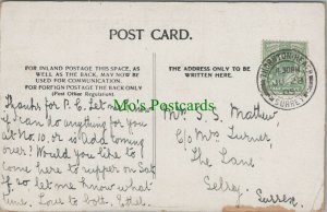 Genealogy Postcard - Mathew / Turner - The Lane, Selsey, Sussex  RF7074