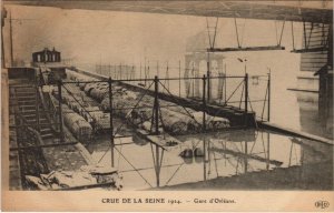 CPA Inondations 1910 PARIS Gare d'Orleans (996437)