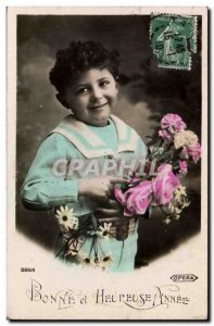 Old Postcard Fantasy Fantasy Child Happy New year