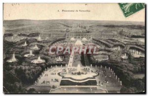 Old Postcard Panorama of Versailles