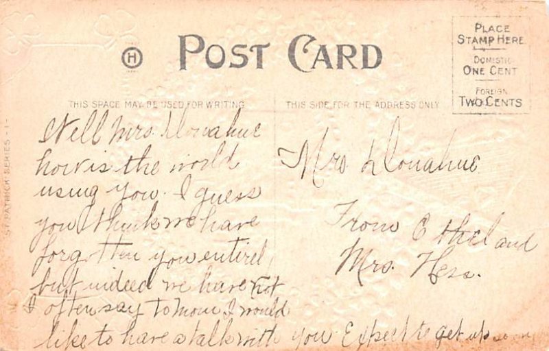 Saint Patricks Day  Saint Patricks Day Postcard