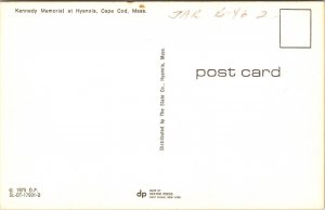 John F Kennedy Memorial Hyannis Cape Cod Massachusetts Chrome Postcard 