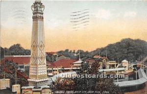 Electric Tower, White City Savin Rock, Connecticut, CT, USA 1910 light postal...