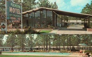 Family Units & Swimming Pool Folktson Motel Folktson Georgia GA Postcard