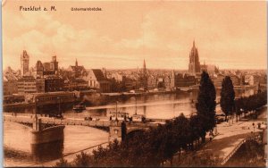 Germany Frankfurt Am Main Untermainbrücke Vintage Postcard C062