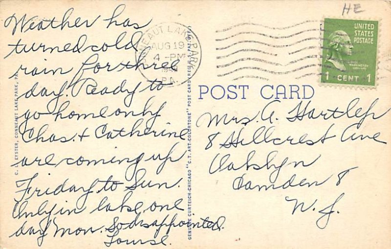 Hotel Conneaut Conneaut Lake Park, Pennsylvania PA  