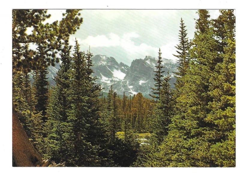 Colorado Continental Divide Rocky Mountains Vintage Postcard